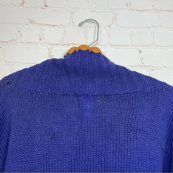 Vintage Jennifer Reed Hand Made MultiColor Embroidered Sweater Medium Christmas - Picture 5 of 14